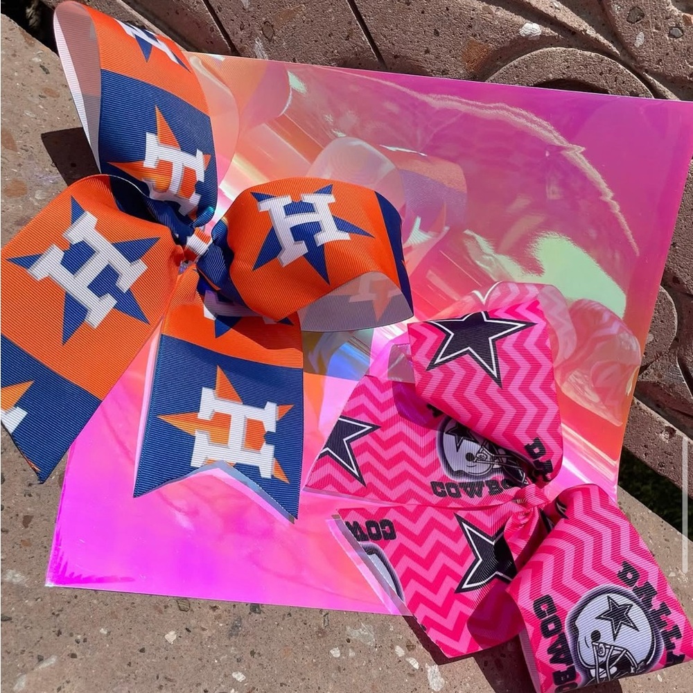 Vibrant Orange and Pink Hair Accessories